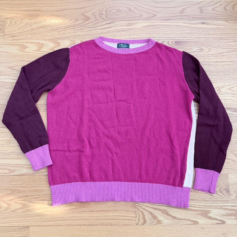 Luella Cashmere NWOT Colorblock Sweater (M)